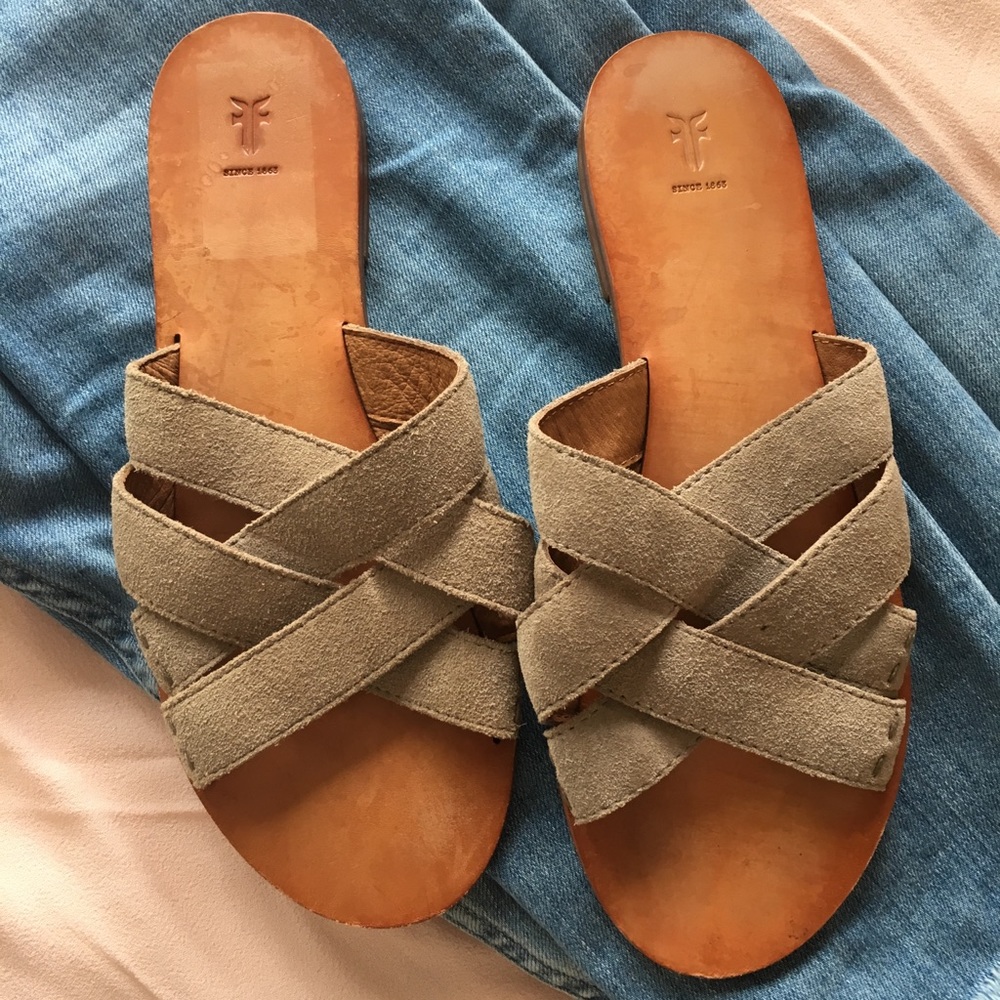 Frye flat sandals